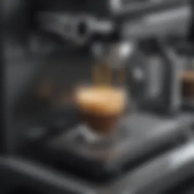 Sleek design espresso automation tool in action