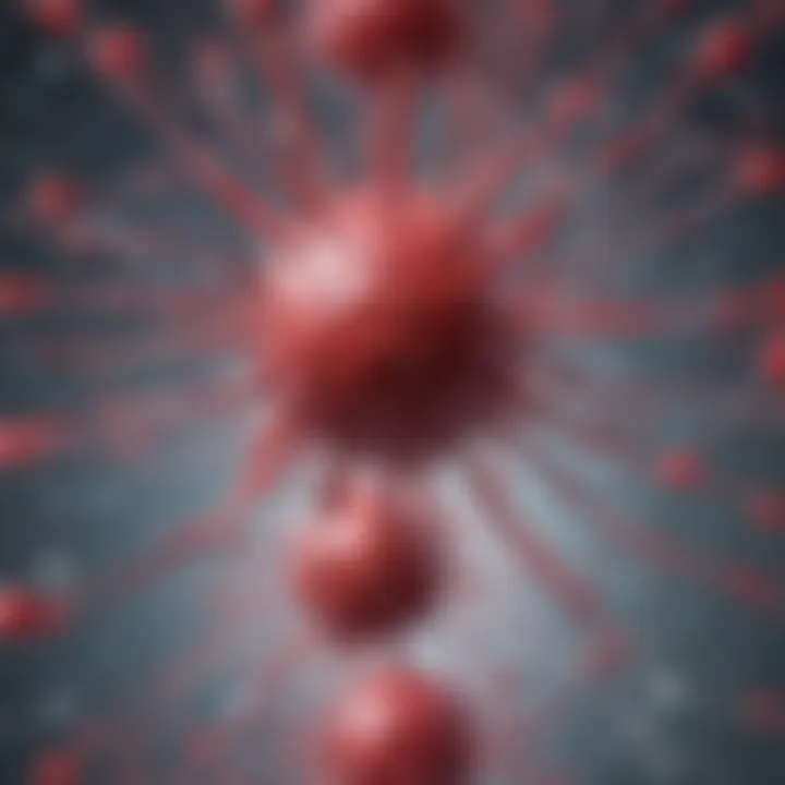 Molecular level illustration of HIV transmission pathways