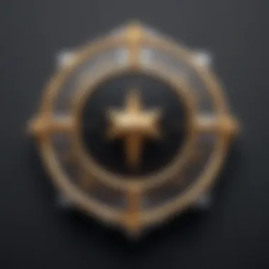 Elegance Redefined: Symbol of Luxury Brand Luxury brand emblem on a timeless piece