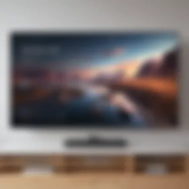 Seamless Phone Mirroring on Smart TV Smart TV showing phone mirroring option