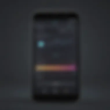 Smartphone with ringtone settings icon