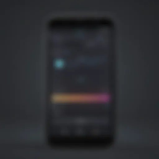 Smartphone with ringtone settings icon