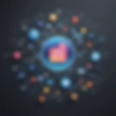 Social Media Connectivity Displayed Illustration showcasing seamless integration of social media login options