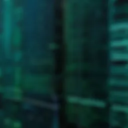 Visual representation of a matrix with rows and columns