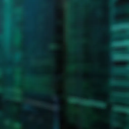 Visual representation of a matrix with rows and columns