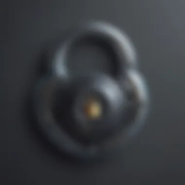 Strengthening Cybersecurity Lock symbolizing cybersecurity measures