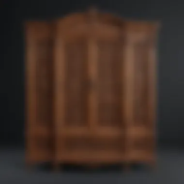 Teak Wood Carved Wardrobe