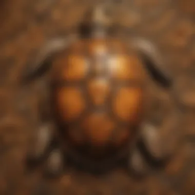 Intricate Patterns on a Tortoise Shell Illustration of Tortoise Shell Patterns