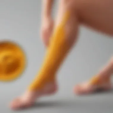 Turmeric paste hair removal legs