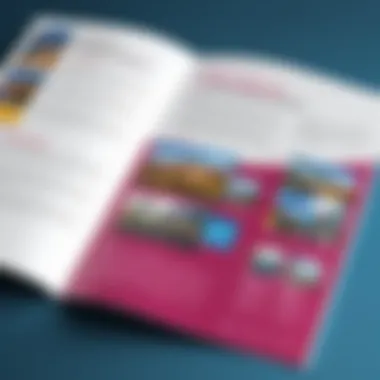 An educational brochure designed in Adobe InDesign highlighting its design features