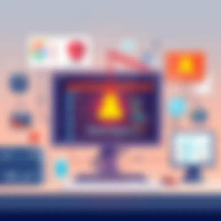 Visual representation of contemporary challenges in operating systems