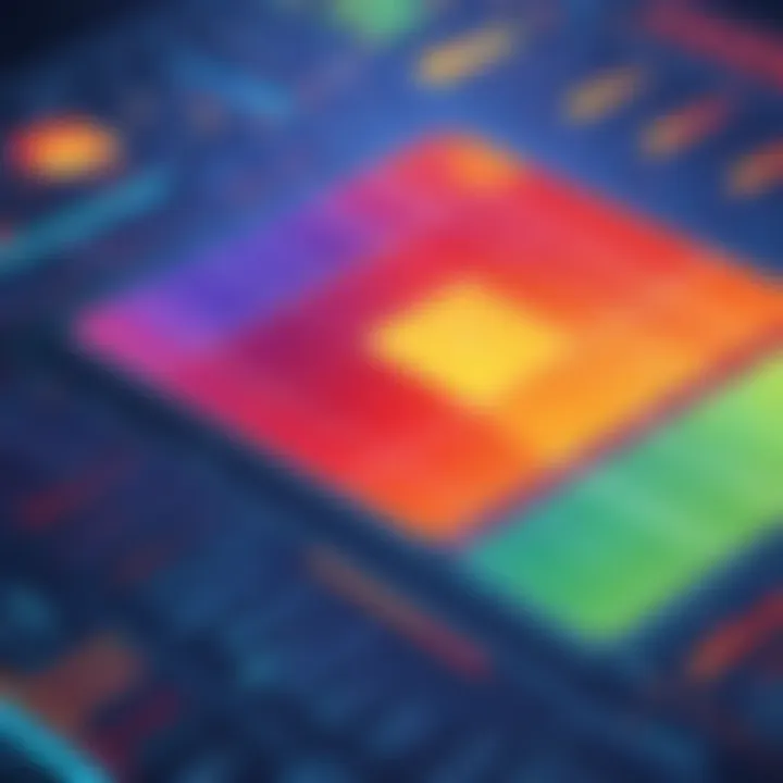 Technical diagram showing the components of a heat map