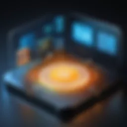 Illustration of hotspot WiFi technology