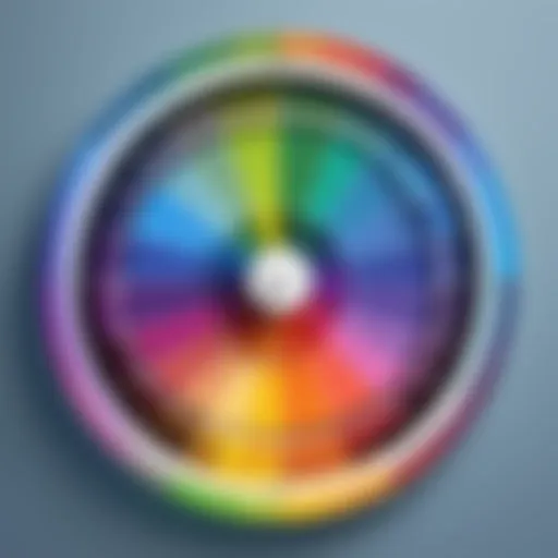 Color wheel showcasing various hues