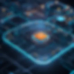 A detailed diagram illustrating LTE network architecture