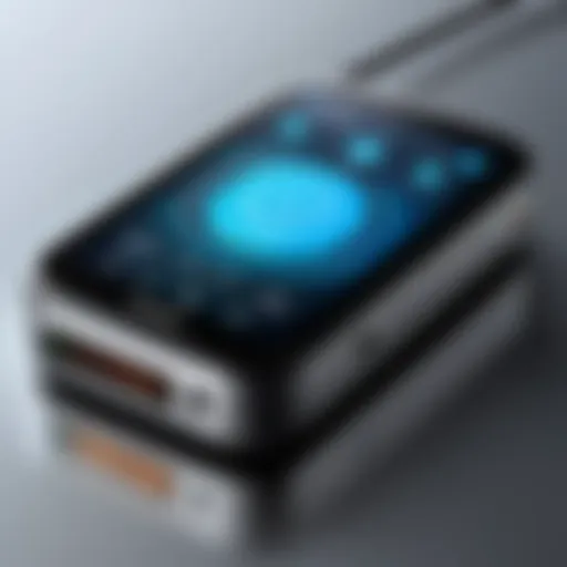A mobile hotspot device showcasing its interface and connectivity options