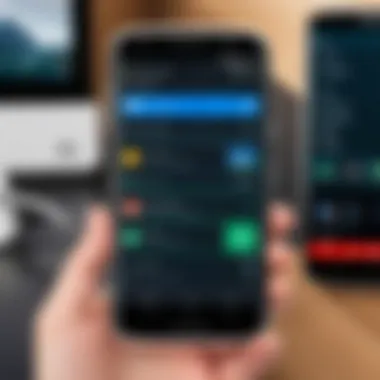 Android Device Showcasing NFC Capabilities Android device showcasing NFC capabilities