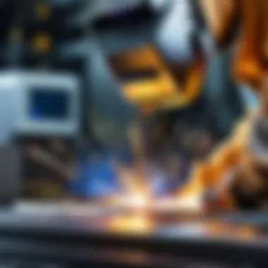 The Brilliance of SMAW: Arc in Action Close-up of a SMAW welding arc in action