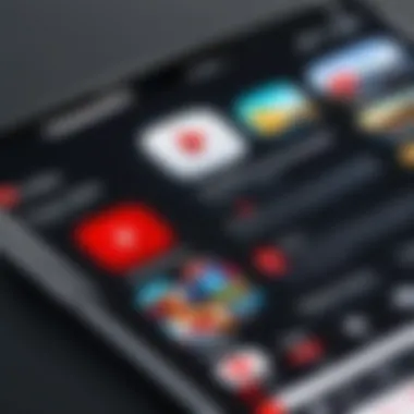 Navigating the YouTube App Interface Overview of the YouTube app interface showcasing its layout and design