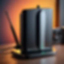 A diagram illustrating how a wireless booster amplifies network signals