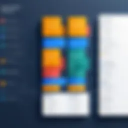 Visual representation of a work package breakdown