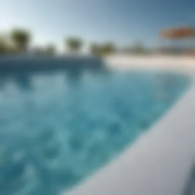 Aqua Elegance Swimming pool with crystal clear water reflecting sunlight