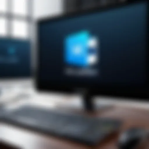 Virtual Box logo on a computer screen