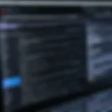 Visual Basic coding interface showcasing syntax highlighting