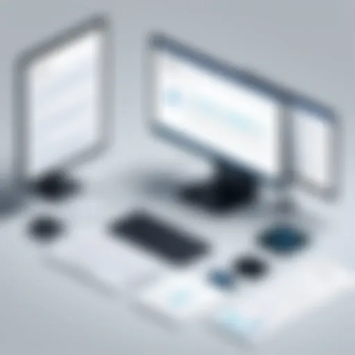 Illustration showcasing various security methodologies in webpage testing
